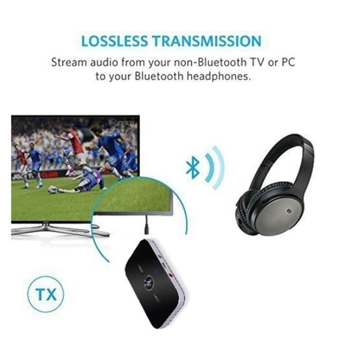 Adaptateur Bluetooth sans fil pour PC, TV, voiture, émetteur audio
