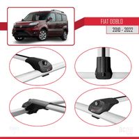 Barres De Toit Compatibles Fiat Freemont 2011-2015 – Aluminium, Amovibles, Charge Max 75kg, Garantie 2 Ans