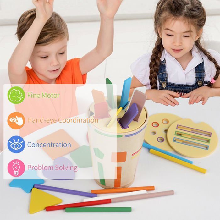Jouet Hérisson Montessori – Tri De Couleurs, Chiffres, Motricité Fine – Dès 2 Ans – Cadeau éducatif