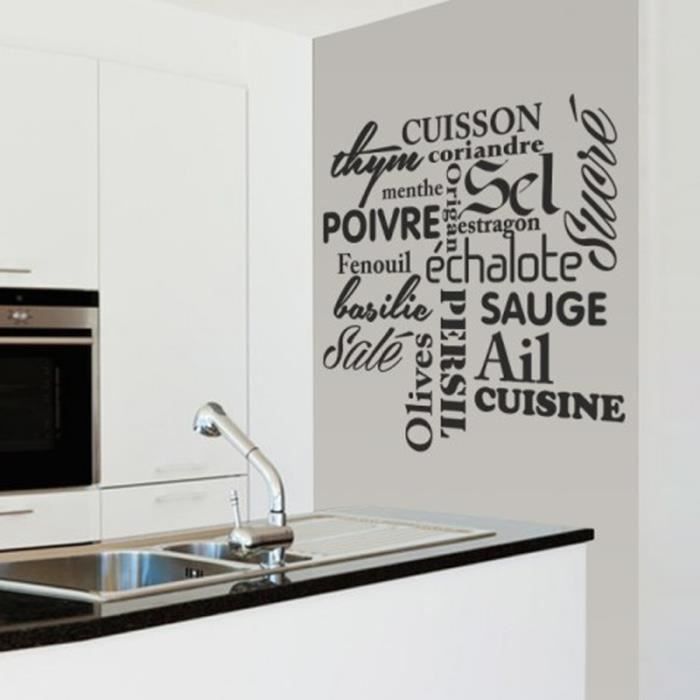 Créative Stickers muraux pour Cuisine Décoration à la maison - Cdiscount  Maison