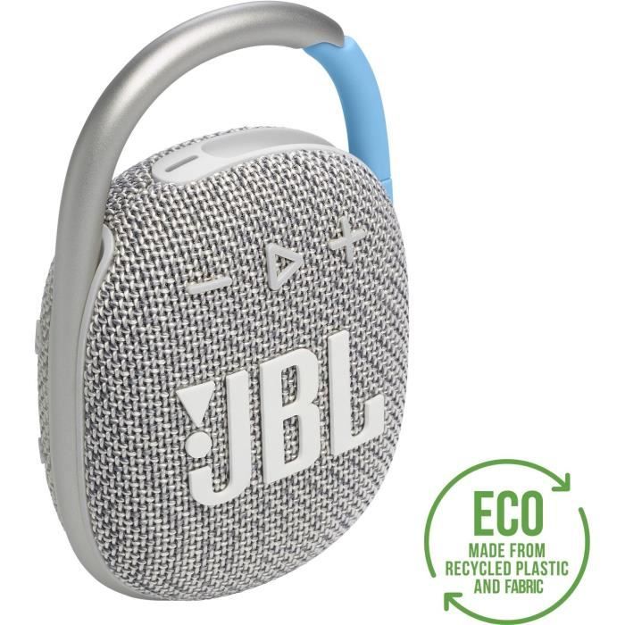 Enceinte portable JBL Clip 4 Eco Blanc - Cdiscount TV Son Photo