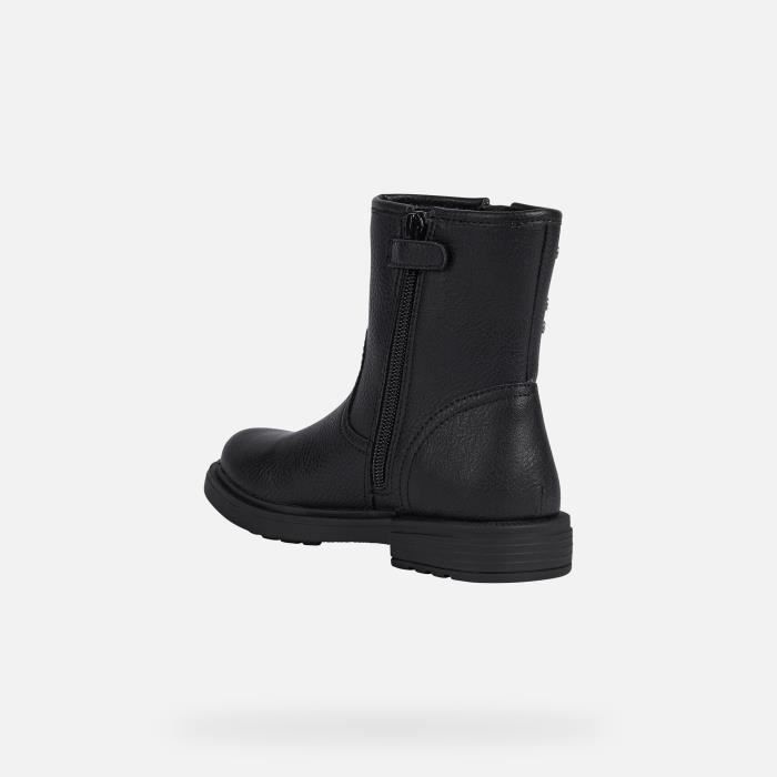 Bottines Geox JR ECLAIR pour fille style vintage rock noir