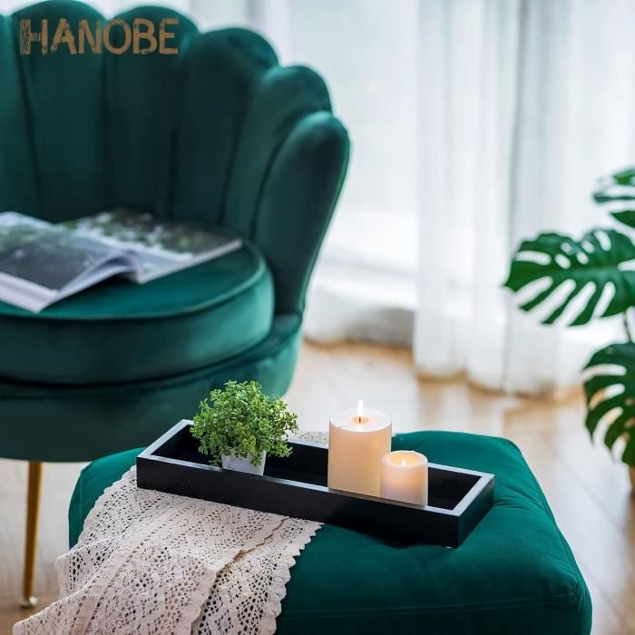 LNGJIN Plateau De Service Bois,29 X 10cm Plateau Décoratif