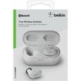 BELKIN SOUNDFORM™ - Écouteurs sans fil Bluetooth True Wireless - IPX5 - 3 tailles d'embouts - 5h autonomie - Blanc-4