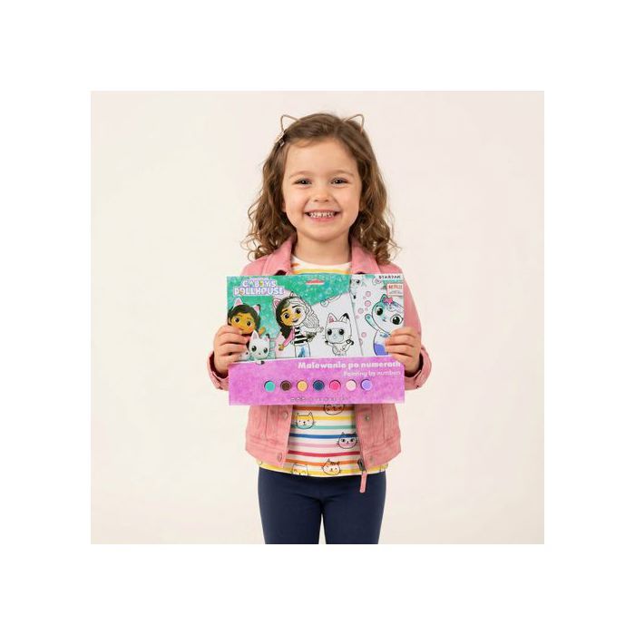 Kit Peinture Gabby's Dollhouse – 2 Figurines En Plâtre à Peindre – Pinceaux Et Peinture Inclus – Cadeau Officiel Pour Fans