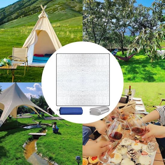 Tapis De Sol Camping 200x200 Cm Aluminium Mousse Sommeil - Tapis Tente Isothermique Imperméable Pliable Double Tapis Couchage Pliable Tapis De Sol Camping 200x200 Cm Aluminium Mousse Sommeil - Tapis Tente Isothermique Imperméable Pliable Double Tapis Couchage Pliable