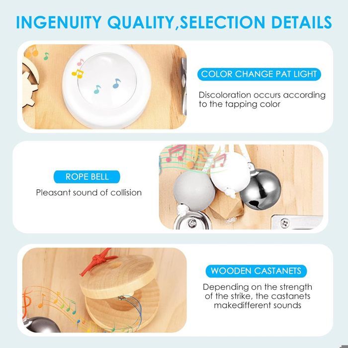 Planche Montessori - VGEBY - Jouet éducatif - Motricité Fine - Activité