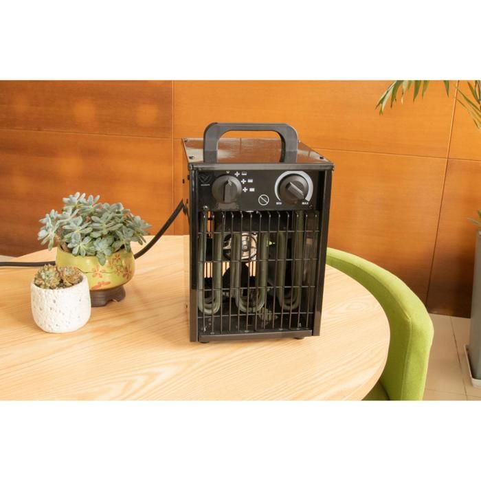 RADIATEUR de chantier - 3000 W - Noir - 2 allures - Ventilation été - O SUPRA 1033071