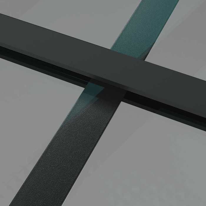 Vidaxl Porte Intérieure 102,5x201,5 Cm Noir Verre Esg Et Aluminium 350567 2005438 8334681 Produit