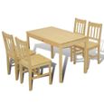 Table A Manger En Bois Cuisine Avec Chaises Seedtech