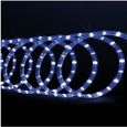 Feeric Christmas - Guirlande d'extérieur Tube lumineux LED sur 10 Mètres avec 8 jeux de lumière L, 10 m Bleu-0