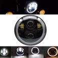 5.75 pouces Phare Moto projecteur LED lampe Phare Moto Halo DRL phares 883 5 3 4 "Moto Phare pour Sportster. 40W black B -WM1078-0