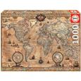 Puzzle - EDUCA - Mappe monde - 1000 pièces - Adulte - Voyage et cartes-0