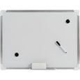 Tableau blanc magnétique 45X60 cm avec marqueur, effaceur et aimants, MAGNET WHITEBOARD-0