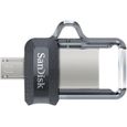 Clé USB SANDISK Ultra Dual Drive M3.0 32Go - Double connectique USB 3.0/micro USB - Noir-0