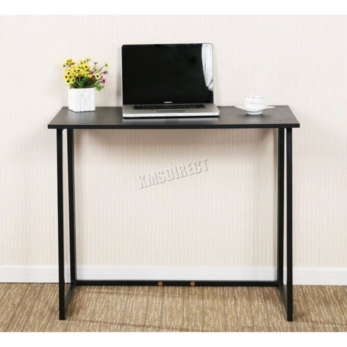 Happy Home Table de Bureau Pliable 80 x 45 x 75 cm 