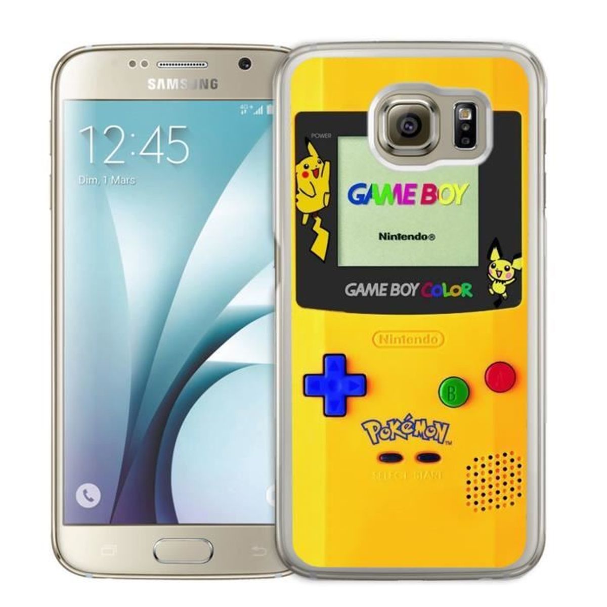 Coque Samsung Galaxy S7 : Game Boy Pokemon Jaune