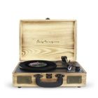 Platine Vinyle PRIXTON VC400, Tourne-disque Bluetooth/USB/SD, Lecteur et Numérisation des vinyles, 2 Haut-parleurs, Couleur Bois