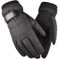 1 paire de gants chauds d'hiver, imperméables, coupe-vent, chauds, antidérapants, de ski, d'équitation pour écran
