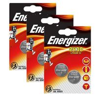 6 x Energizer CR2430 batterie Lithium pile à pile 2430 DL2430 K2430L ECR2430