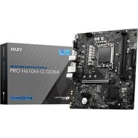 MSI Pro H610M-G DDR4 Carte Mere, Micro-ATX - pour Processeurs Intel Core 12e Gen, LGA 1700-2 x DIMM (3200MHz), 1 x Slot PCIe 