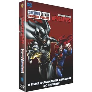 DVD DESSIN ANIMÉ Coffret Superman Batman - Ennemis publics et Apoca