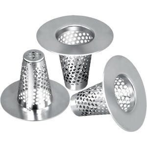 Attrape-Cheveux Autocollant - Filtre Douche Et Évier - Maille Anti-Bouchage - Gris - 10m