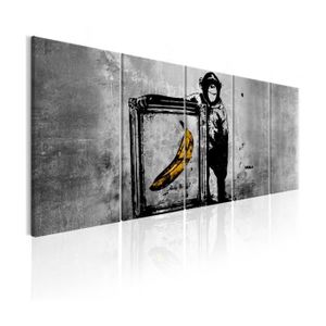 TABLEAU - TOILE Tableau - Banksy: Monkey with Frame - 225x90 - Art