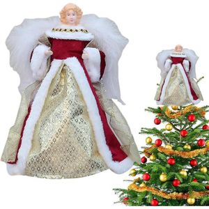 VILLAGE - MANÈGE Cimier d'arbre d'ange de Noël | Noël Ange Poupée Arbre Top Étoile | Décorations de déesse de Noël pour arbres  décoration de noël