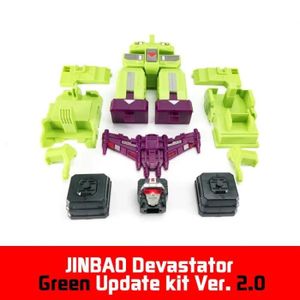 FIGURINE - PERSONNAGE vert 2 pas de boîte - Jinbao Devastator Update Kit Parts Ver 2.0 G1 GT Transformation Action Figure Toy Maste