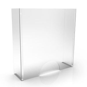 fenêtre de Transaction Bouclier de Protection en Plastique 16x16 Bouclier en plexiglas Acrylique Transparent pour comptoirs éternuement de Protection écran Alimentaire 