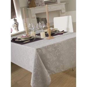 CALITEX Nappe DAMASSEE Ombra Gris Perle 150X350