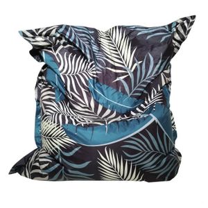 Maxi Coussin imprimé JUNGLE 110x130cm - Bleu