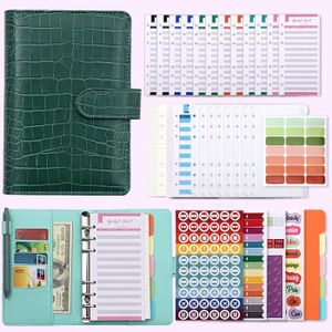 Classeur Agenda Budget Avec Enveloppes Et Tirettes - Neuf - Noir - Femme