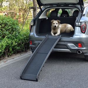 Daromigo Escalier pliable pour chien - Rampe pour chiens de petite et  grande taille - Charge maximale : 60 kg - Avec sac de transport - Convient  pour toutes les voitures : : Auto et moto