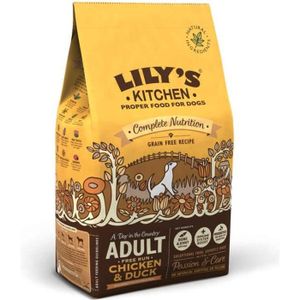 CROQUETTES Lily's Kitchen - Croquettes Sans Céréales Au Poulet Fermier Et Au Canard, Pour Chiens Adultes - 7Kg