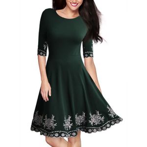 Miusol Femme Robe Vintage A-Line Cocktail Robe ann/ée 50