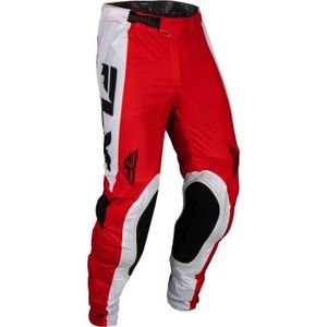 VETEMENT BAS Pantalon moto cross Fly Racing Lite - rouge/blanc/noir - 2XL