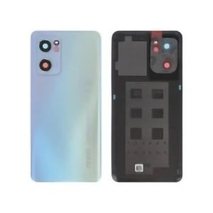 CACHE BATTERIE VITRE ARRIÈRE PREMIUM NOIR GLACE POUR OPPO RENO 8 PRO 5G