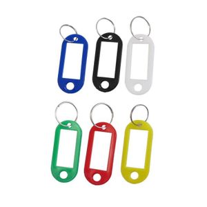 Porte-clé étiquette identifiant multicolores pour clés 25 unités