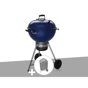 BARBECUE Barbecue à charbon Weber Master-Touch GBS C-5750 57 cm Deep Ocean Blue avec housse