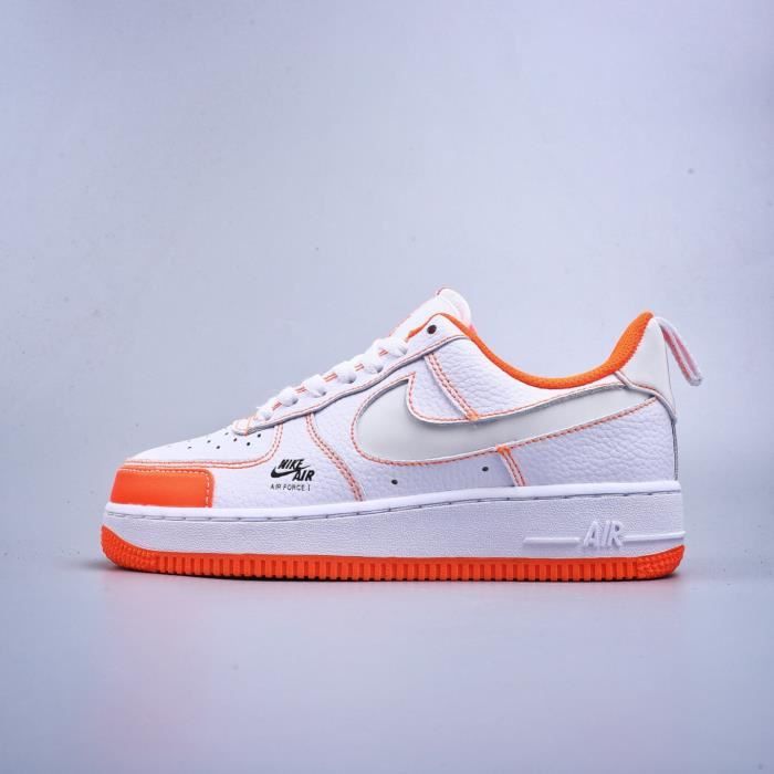 Baskets Nike Air Force et orange orangé - Cdiscount Chaussures