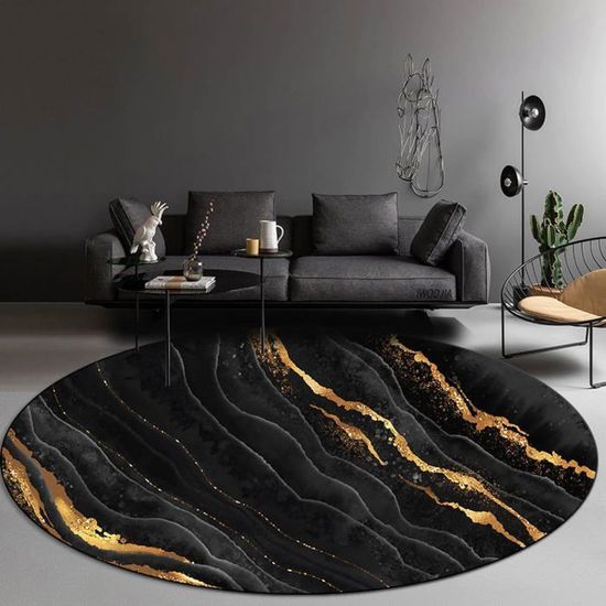 CARPETIA Tapis de Luxe Noble - Joliment Doux - Lapin en Noir