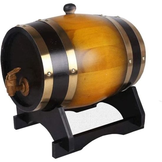 Fût De Chêne Vintage LIFENGFF 10L - Tonneau Bois Pour Vin, Whisky, Vieillissement Maison