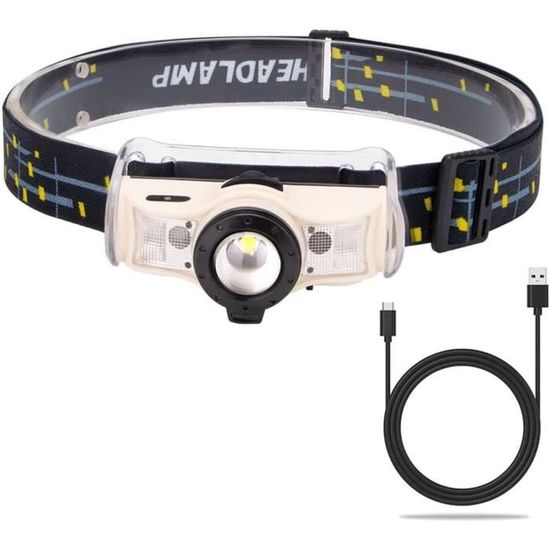 Lampe Frontale Rechargeable – Idéale Pêche Et Bricolage – Neuf