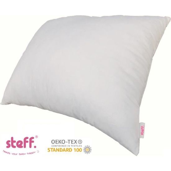 Steff Oreiller Bebe Extra Rembourre 30x40 Cm Coton Percal Blanc Oeko Tex Standard 100 Cdiscount Puericulture Eveil Bebe