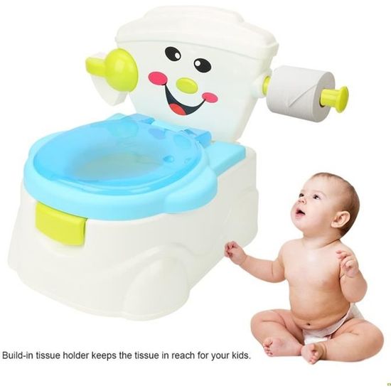 Pot de bébé - CIKONIELF - Chaise d'entraînement d'urinoir - Sécurité et confort - Bleu