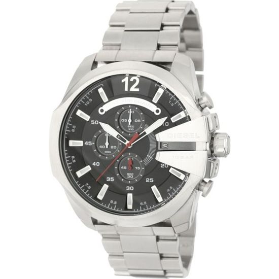 Montre DIESEL DZ4308 Acier inoxydable Chronographe Étanchéité 5 Atm Argenté, Tendance
