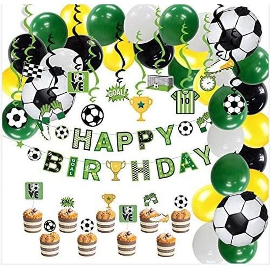 Décoration Anniversaire 1 An Vert Et Or | Ballon Numéro 1, Bannière, Guirlande | Kit Complet