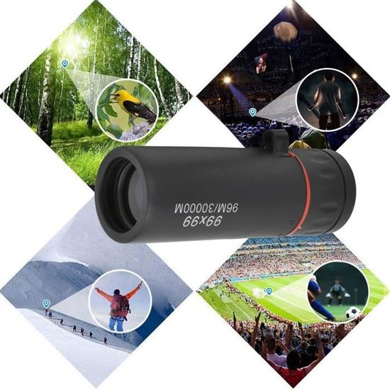 Monoculaire Tech Disc 12x40 – Vision Nocturne Et Zoom Compact, Fabriqué En France